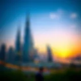 Stunning skyline view of Jumeirah Lake Towers