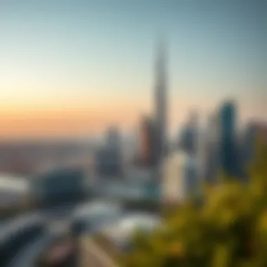 Panoramic Skyline View Incorporating Ketura Panoramic view of the skyline featuring Ketura Dubai
