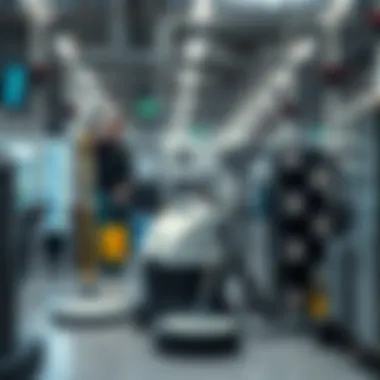 Advanced Cleaning Technologies A modern cleaning equipment setup highlighting efficiency