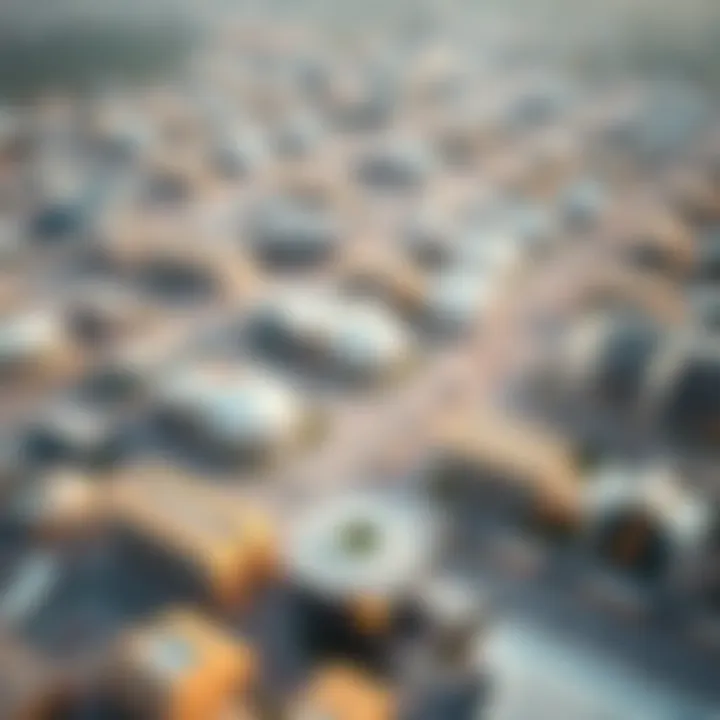 Aerial Perspective of Masdar City Aerial view of Masdar City showcasing its sustainable architecture
