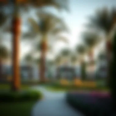 Landscaped Park in Meydan District One A beautifully landscaped park in Meydan District One, illustrating outdoor recreational spaces.
