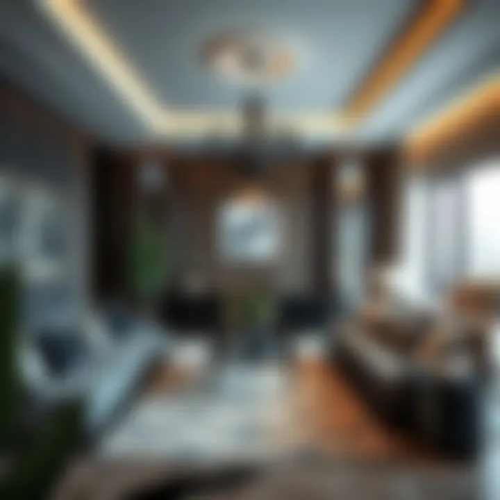 Luxurious living room interior of a unit in Murano Residence 2