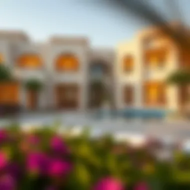 Luxurious exterior view of Nad Al Sheba Villas