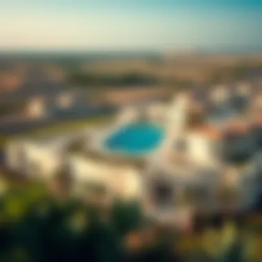 Panoramic view of the surrounding landscape