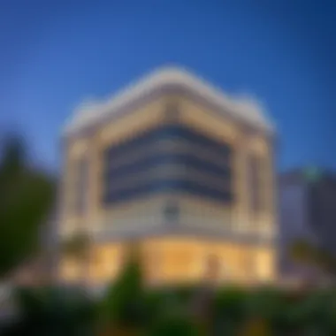 Modern bank building in Dubai