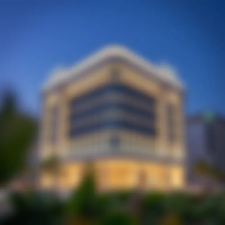 Modern bank building in Dubai