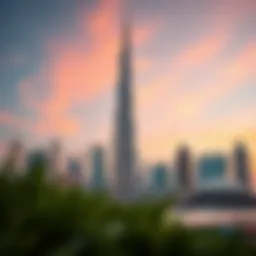Majestic skyline of Dubai showcasing iconic Burj Khalifa
