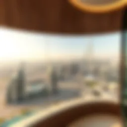A panoramic view of Dubai's skyline showcasing modern architecture and real estate developments
