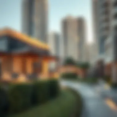 A conceptual image illustrating market trends in Dubai's real estate sector