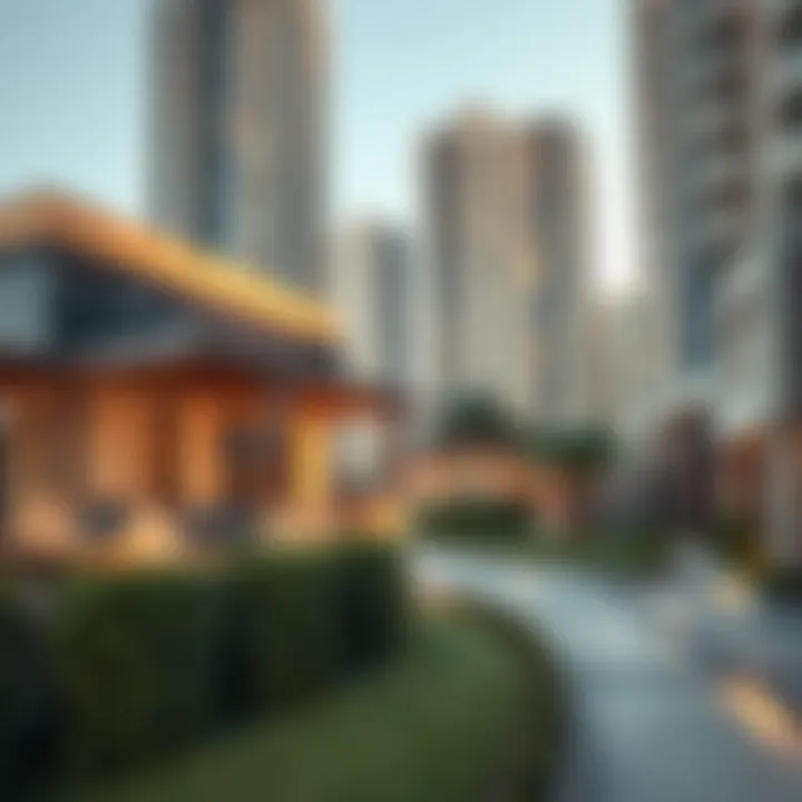 A conceptual image illustrating market trends in Dubai's real estate sector