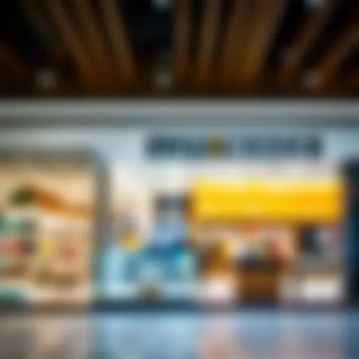 Interior of a modern retail shop in Bur Dubai