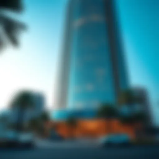 Exterior view of Opal Tower showcasing modern architecture