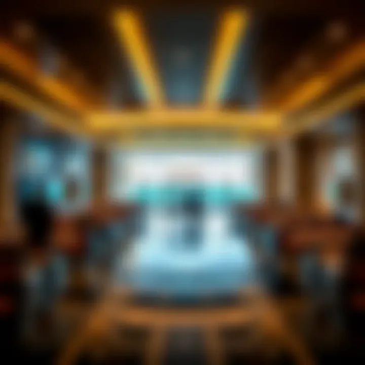 Interior of Port Rashid Cruise Terminal 2 highlighting passenger facilities and amenities