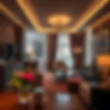 Luxurious interior of Raf Hotel Apartments