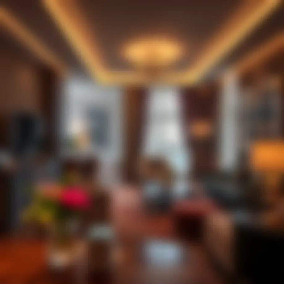 Luxurious interior of Raf Hotel Apartments