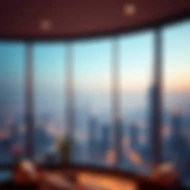 Stunning skyline view from Raf Hotel Apartments