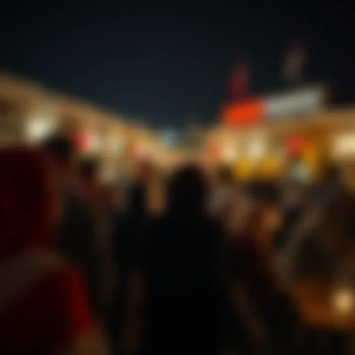 Community members engaging in a festive gathering during Ramadan