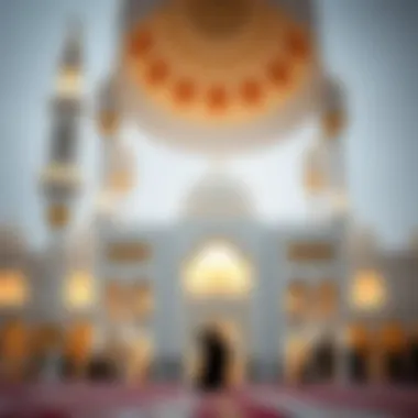 A beautifully adorned mosque reflecting the spiritual ambiance of Ramadan.