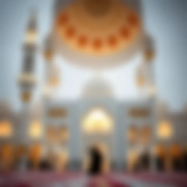 A beautifully adorned mosque reflecting the spiritual ambiance of Ramadan.