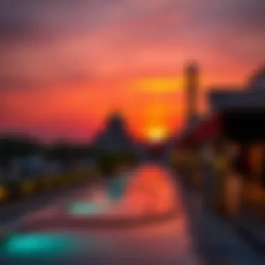 A vibrant sunset marking the end of the daily fast during Ramadan in the UAE.