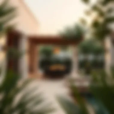 Elegant outdoor spaces of Regalia designed for social gatherings.