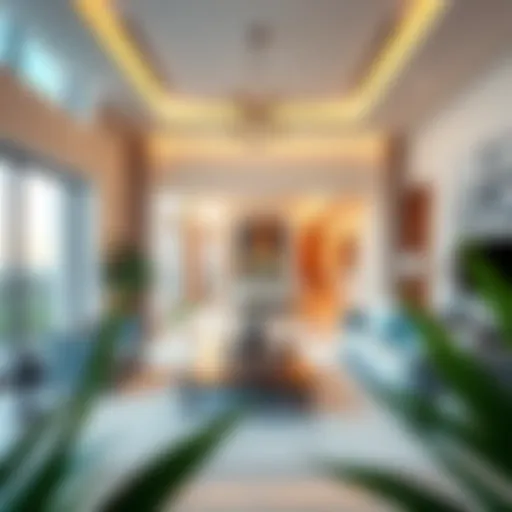 Luxurious villa interior showcasing modern design