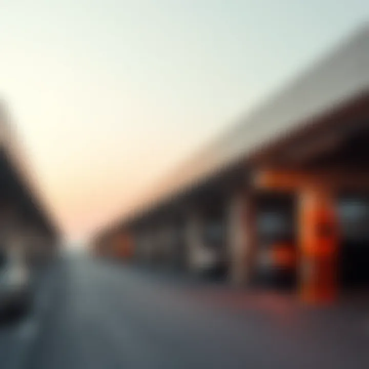 Modern parking facility showcasing advanced technology in Dubai