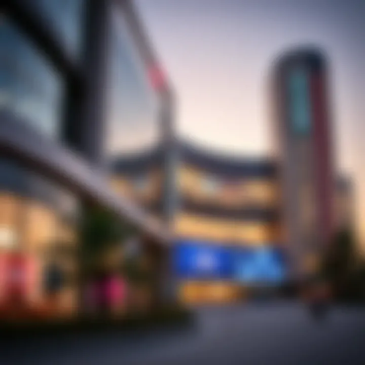 Exterior view of Safiir Mall showcasing modern architecture