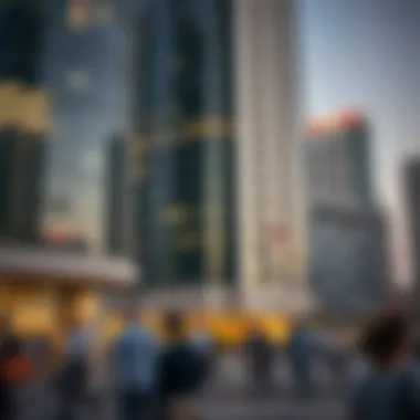 Community engagement around Sheikh Suroor Building reflecting urban life