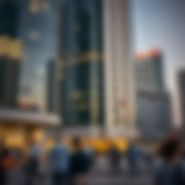 Community engagement around Sheikh Suroor Building reflecting urban life