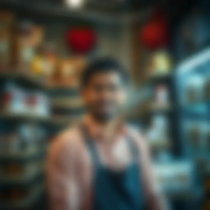 Successful business owner in a shop, representing local entrepreneurship