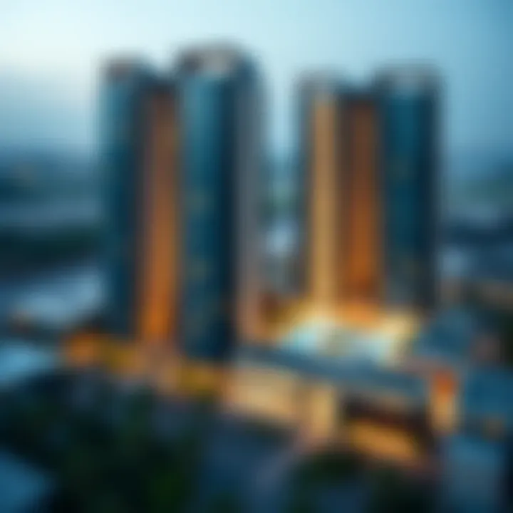 Aerial view of Sobha Creek Vistas showcasing modern architecture