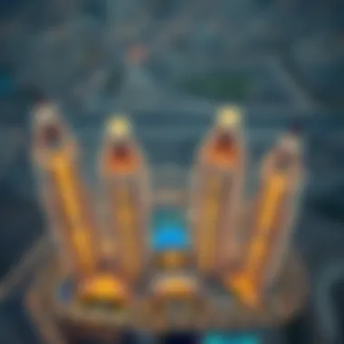 Aerial View of Sparkle Towers Aerial view of Sparkle Towers showcasing its unique design