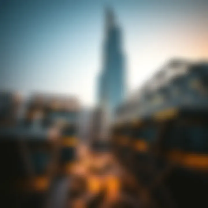 Engineering Brilliance of the Tallest Building Aerial perspective highlighting the engineering brilliance of the tallest building