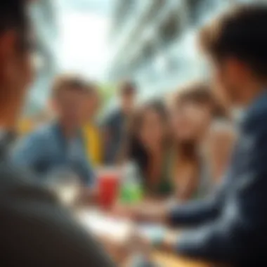 Vibrant Student Community Diverse student community engaging in extracurricular activities at the British University in Dubai