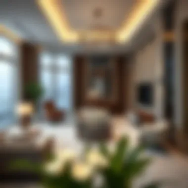 Luxurious interiors of a residence at The Quayside Ellington