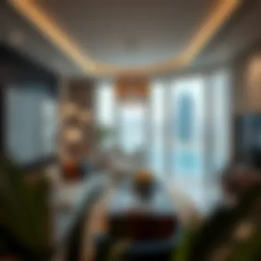 Modern Living Spaces in Dubai's Real Estate Market Luxurious apartment interiors showcasing modern design