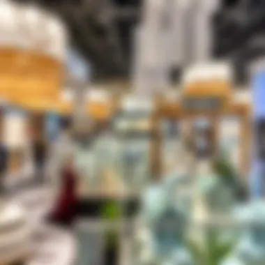 A bustling Dubai property exhibition showcasing various real estate opportunities