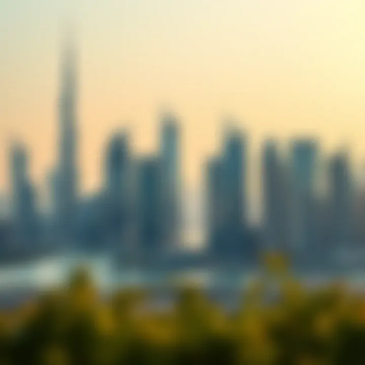 A panoramic view of Dubai's skyline showcasing luxurious real estate developments