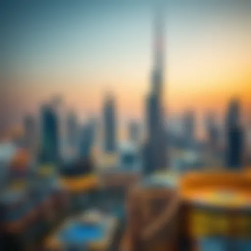 Luxurious skyline of Dubai highlighting top properties