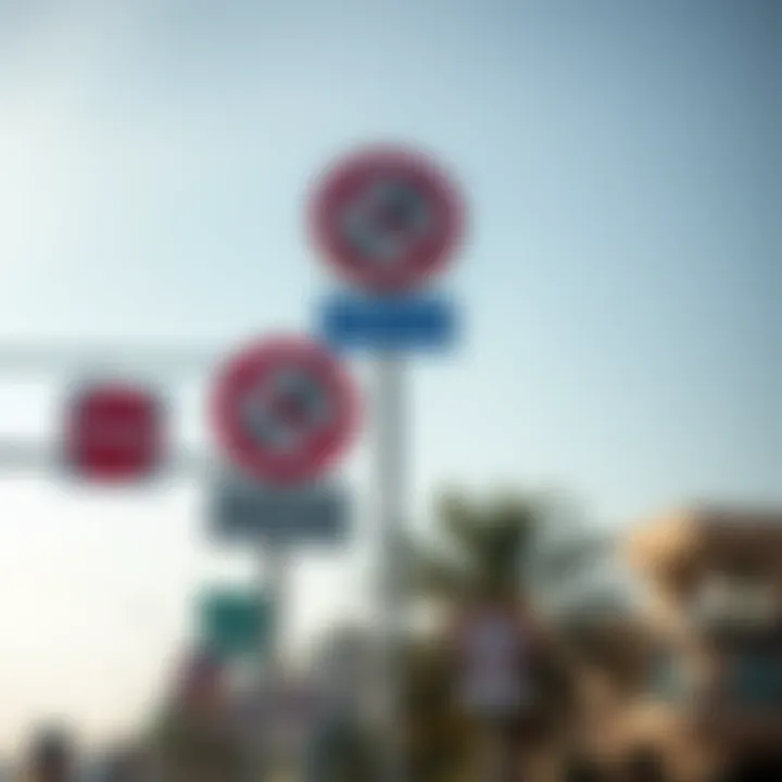 Signage and rules of the road in UAE