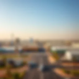 An overview of Jebel Ali Free Zone showcasing industrial and commercial spaces.