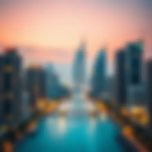 Skyline of Dubai representing the job market