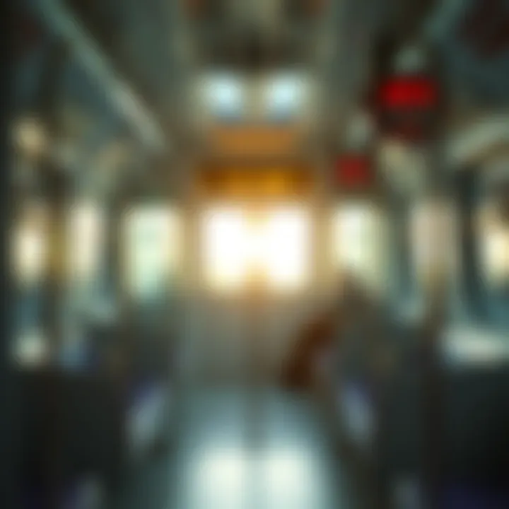 Inside view of a Dubai Metro cabin during peak hours