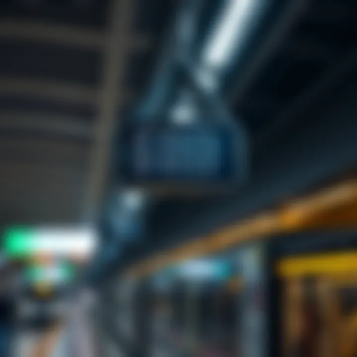 Metro station signage showcasing schedule and timings