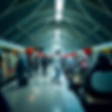 Passengers waiting at a Dubai Metro station platform