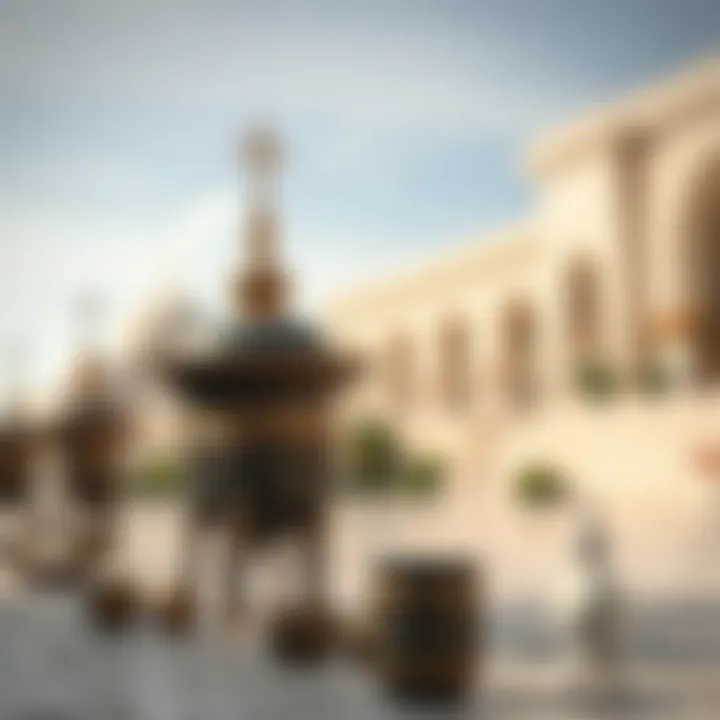 Cultural artifacts representing UAE heritage