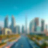 Dubai skyline showcasing diverse property types
