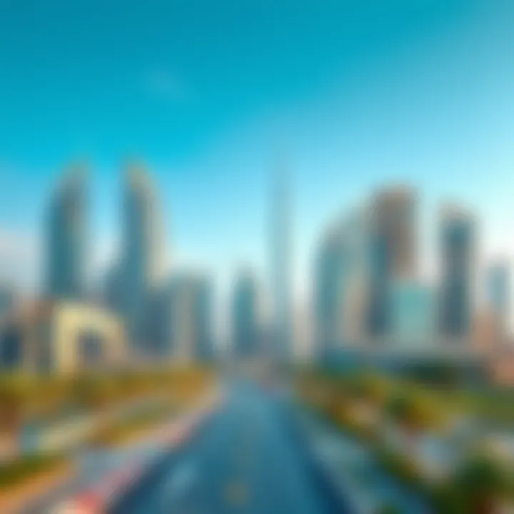 Dubai skyline showcasing diverse property types