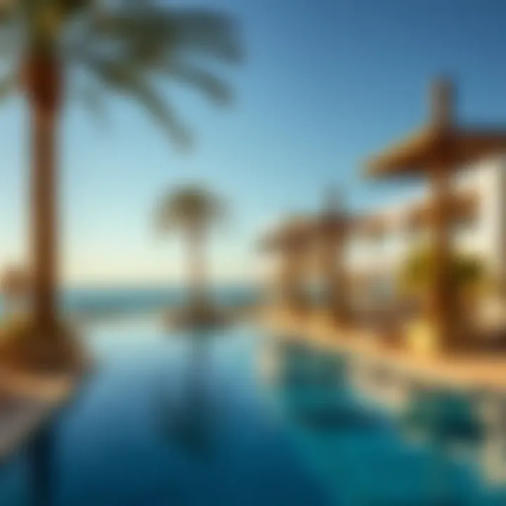 Diverse amenities at a Dubai beach club